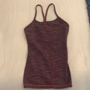 Lululemon maroon razor back tank top